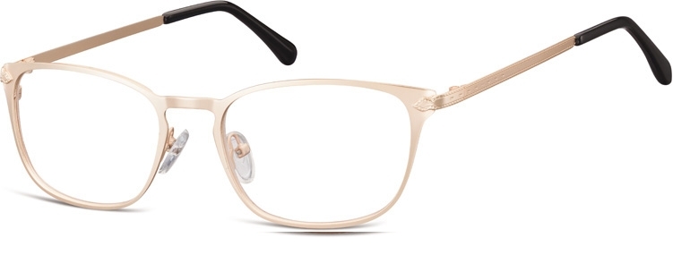 Oprawki okularowe kocie oczy damskie stalowe sunoptic 991h złote