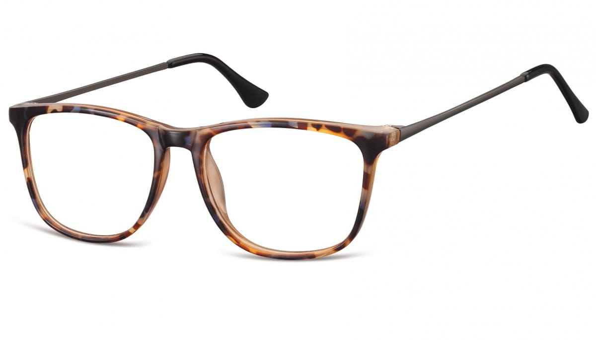 Okulary oprawki korekcyjne nerdy zerówki sunoptic cp142f szylkret mix