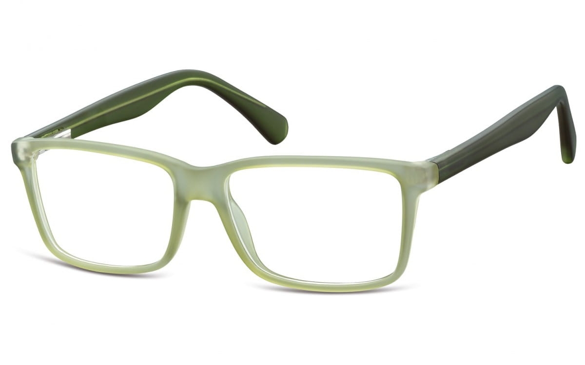 Okulary oprawki korekcyjne nerdy zerówki flex sunoptic cp162c jasnozielone