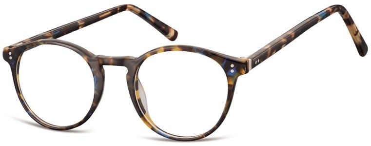 Okrągłe okulary oprawki zerowki korekcyjne sunoptic ac43c
