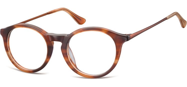 Okrągłe okulary oprawki zerowki korekcyjne sunoptic ac47g
