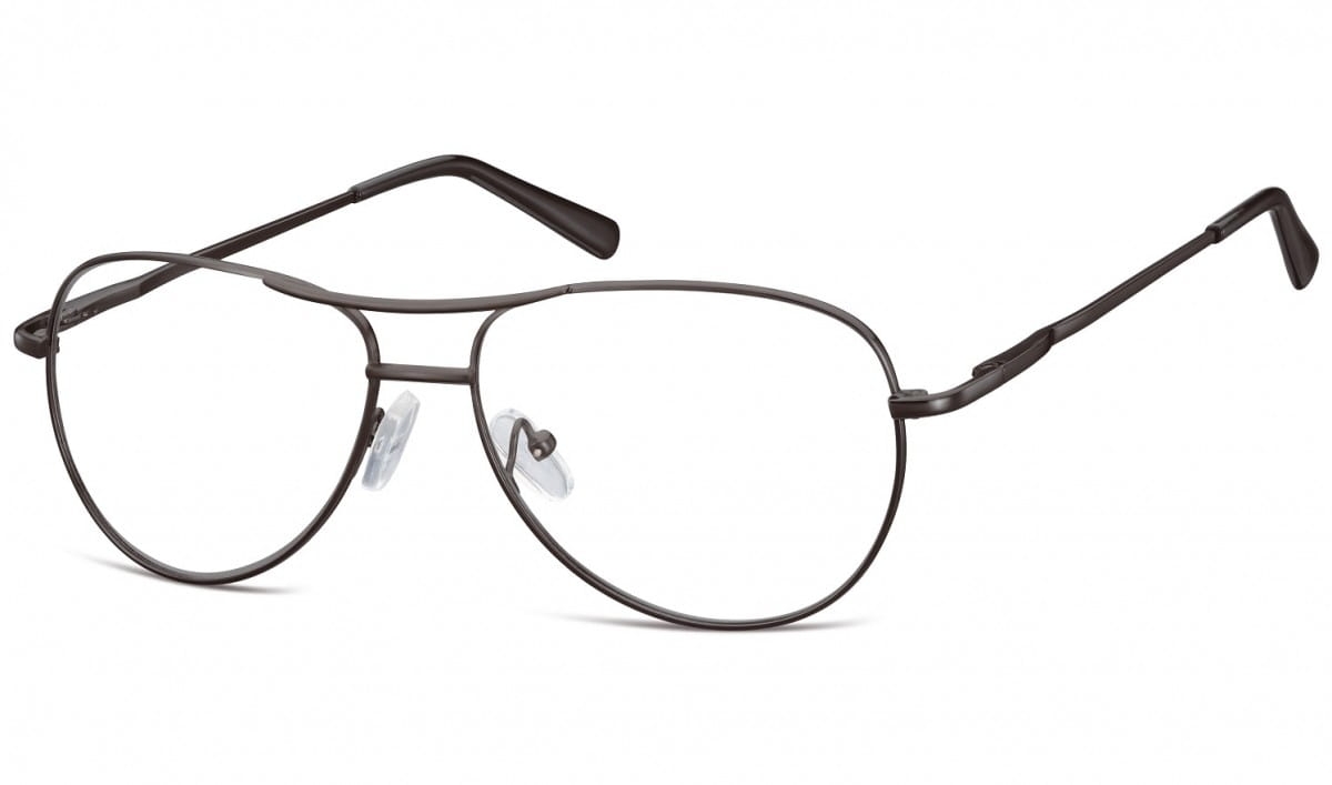 Zerowki aviator okulary oprawki metalowe korekcyjne 699d