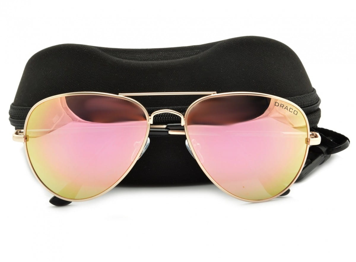 Okulary pilotki polaryzacyjne aviator lustrzanki stp14