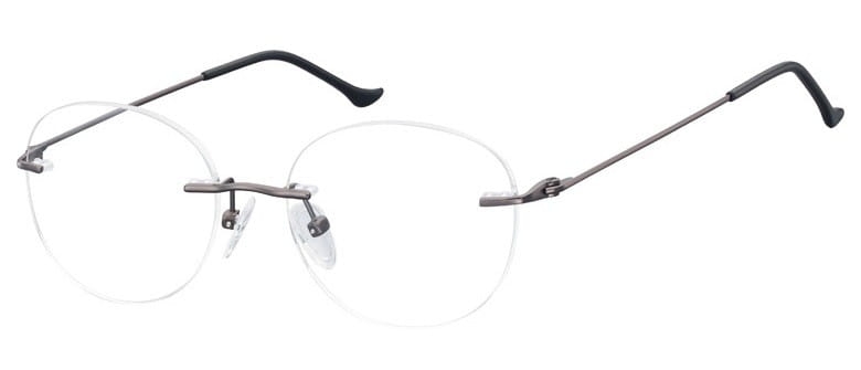 Bezramkowe okulary oprawki okrągłe korekcja sunoptic 987a