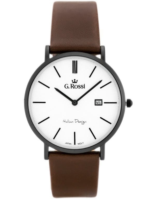 Zegarek na pasku g. rossi - 10853a - slim (zg184i)