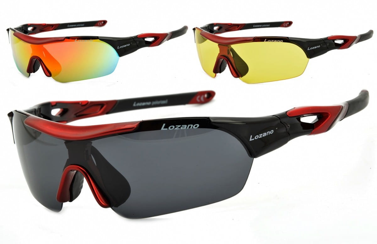 Okulary z 3 soczewkami lozano lz-125b polaryzacja + poliwęglan