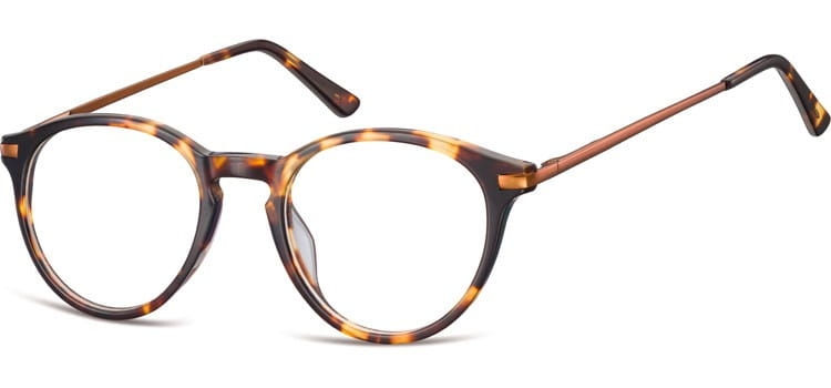 Okrągłe okulary oprawki zerowki korekcyjne sunoptic ac50b