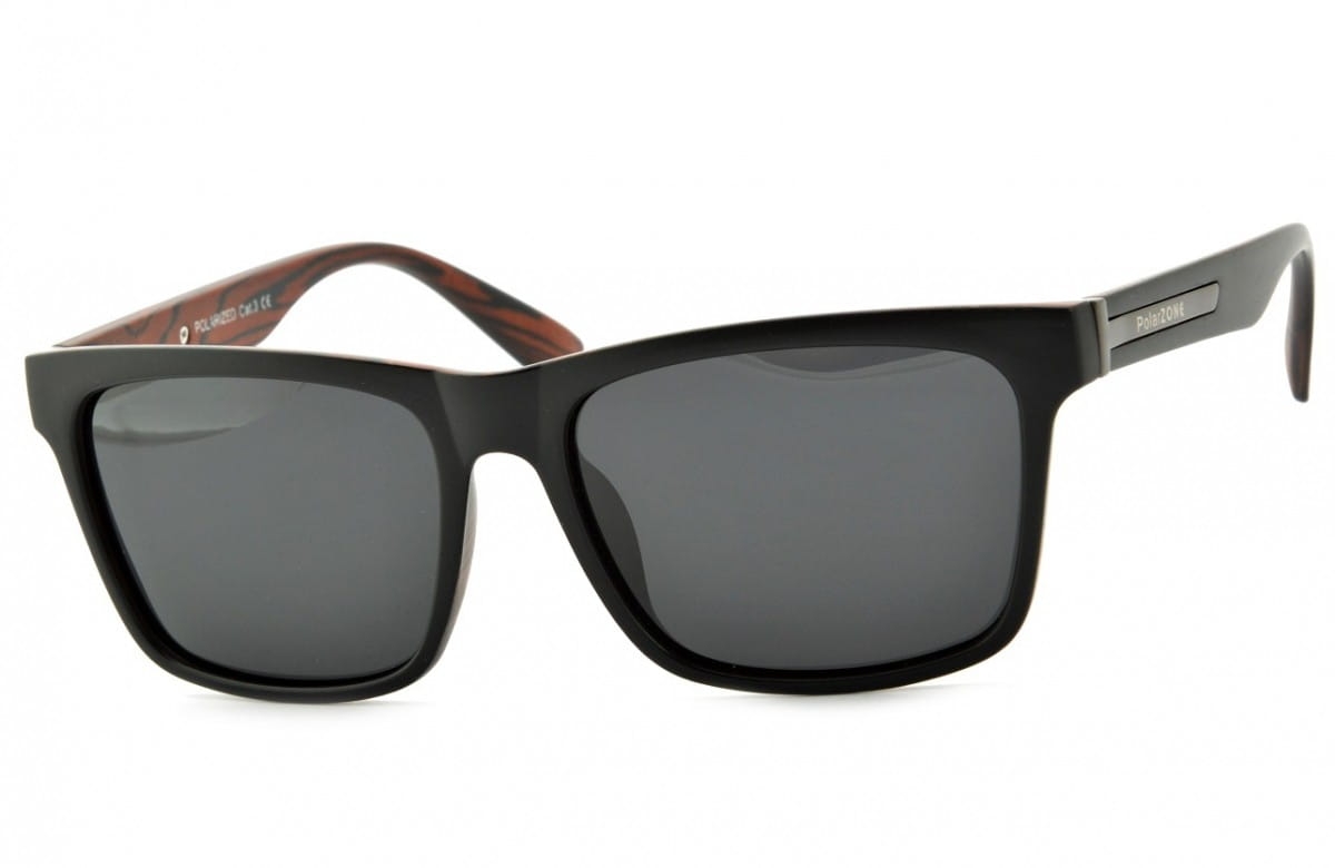 Okulary polaryzacyjne nerdy lustrzane czarne pol-766