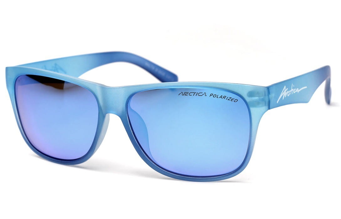 Niebieskie okulary arctica s-262e polaryzacyjne lustrzanki