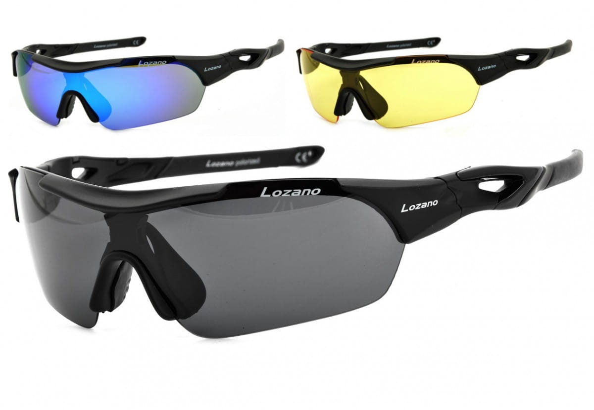 Okulary z 3 soczewkami lozano lz-125a polaryzacja + poliwęglan