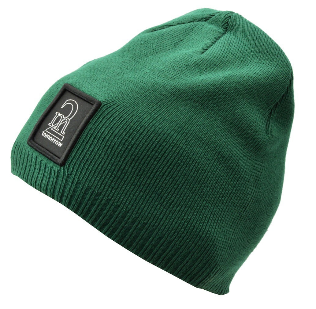 Męska zimowa czapka zielona z polarem - l/xl tomorrow st-553