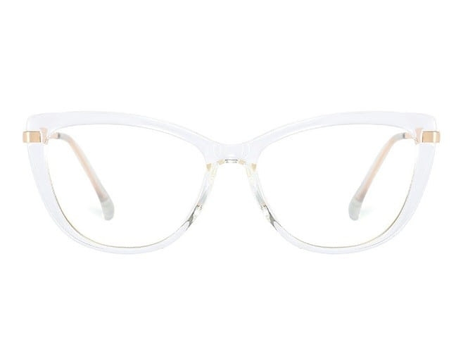 Kocie okulary damskie  z filtrem blue light do komputera zerówki 2546-5