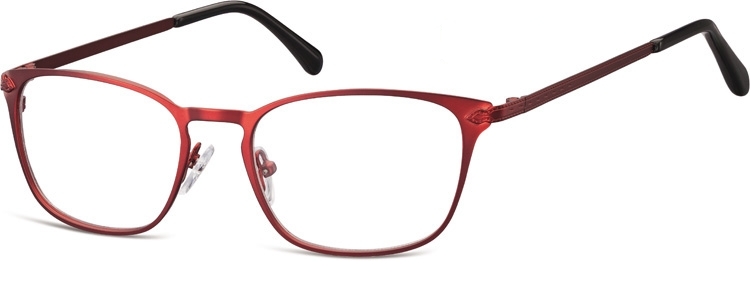 Oprawki okularowe kocie oczy damskie stalowe sunoptic 991f czerwone