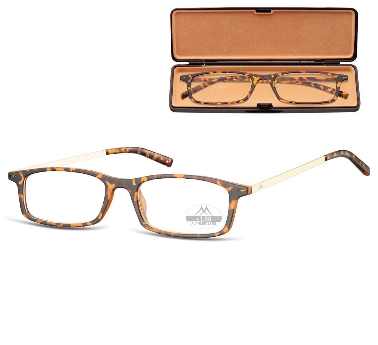 Kieszonkowe okulary slim do czytania montana mr53a moc: +3,5