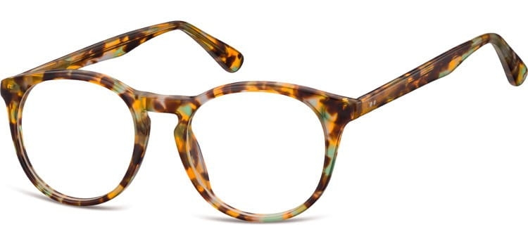 Okrągłe okulary oprawki zerowki korekcyjne sunoptic ac45d