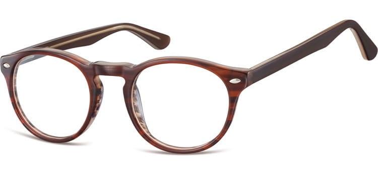 Okrągłe okulary oprawki zerowki korekcyjne sunoptic ac46f