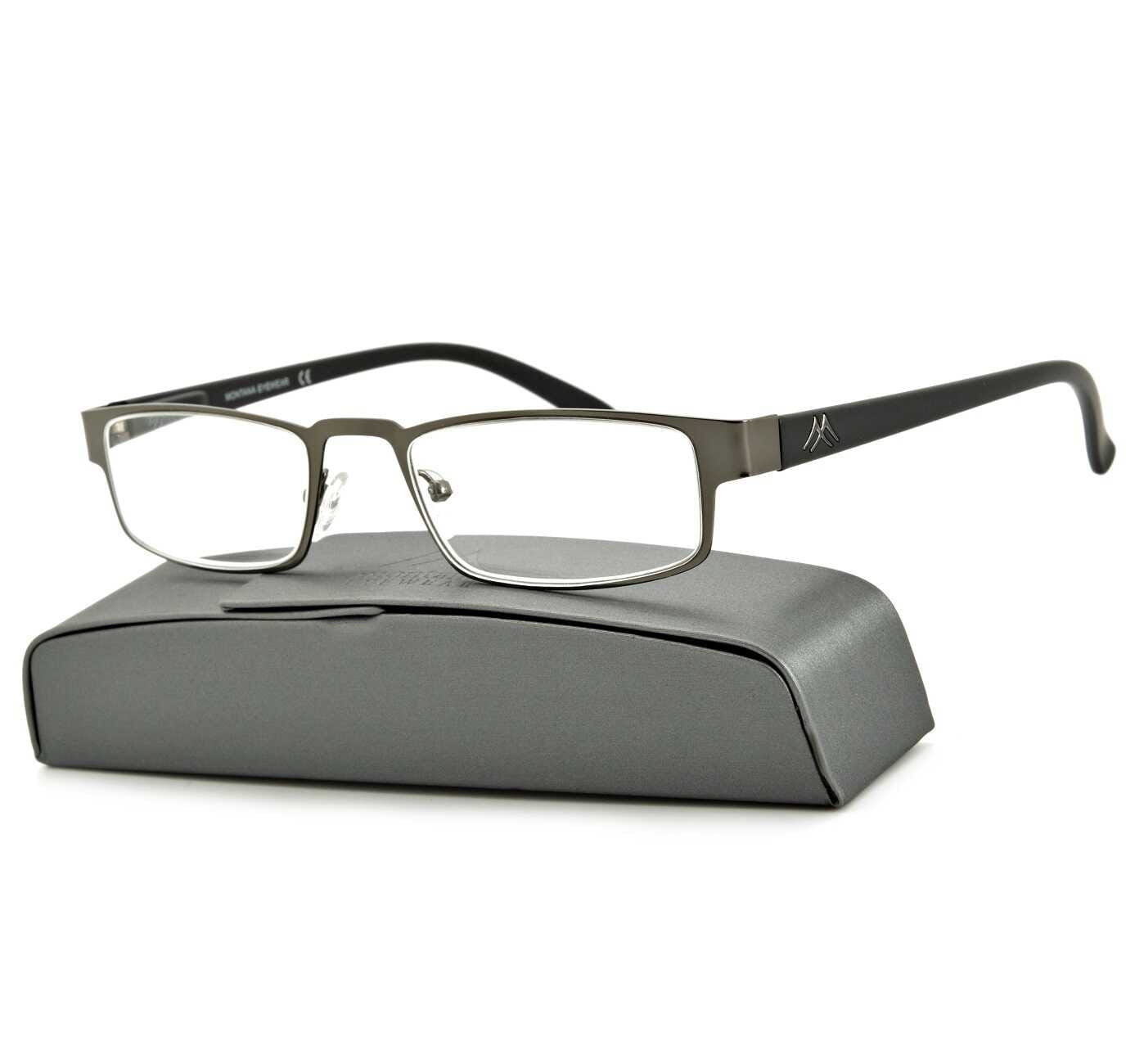 Plusy okulary do czytania metalowe montana mr87 moc: +3