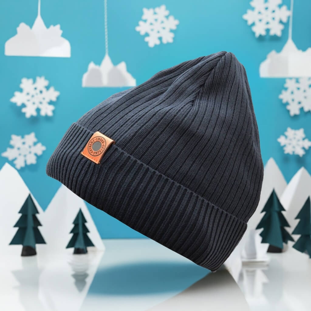 Męska zimowa czapka granatowa z polarem - l/xl extreme st-546a