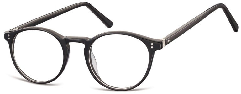 Okrągłe okulary oprawki zerowki korekcyjne sunoptic ac43