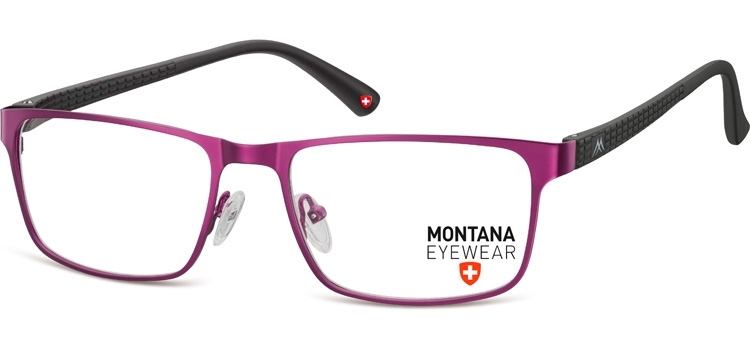 Okulary oprawki prostokątne optyczne montana mm610e fioletowe