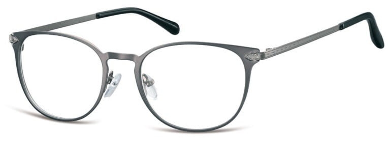 Okulary oprawki damskie kocie oczy stalowe sunoptic 992b grafitowe