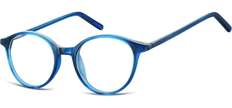 Okulary oprawki zerówki korekcyjne lenonki unisex sunoptic ac23d ciemny niebieski