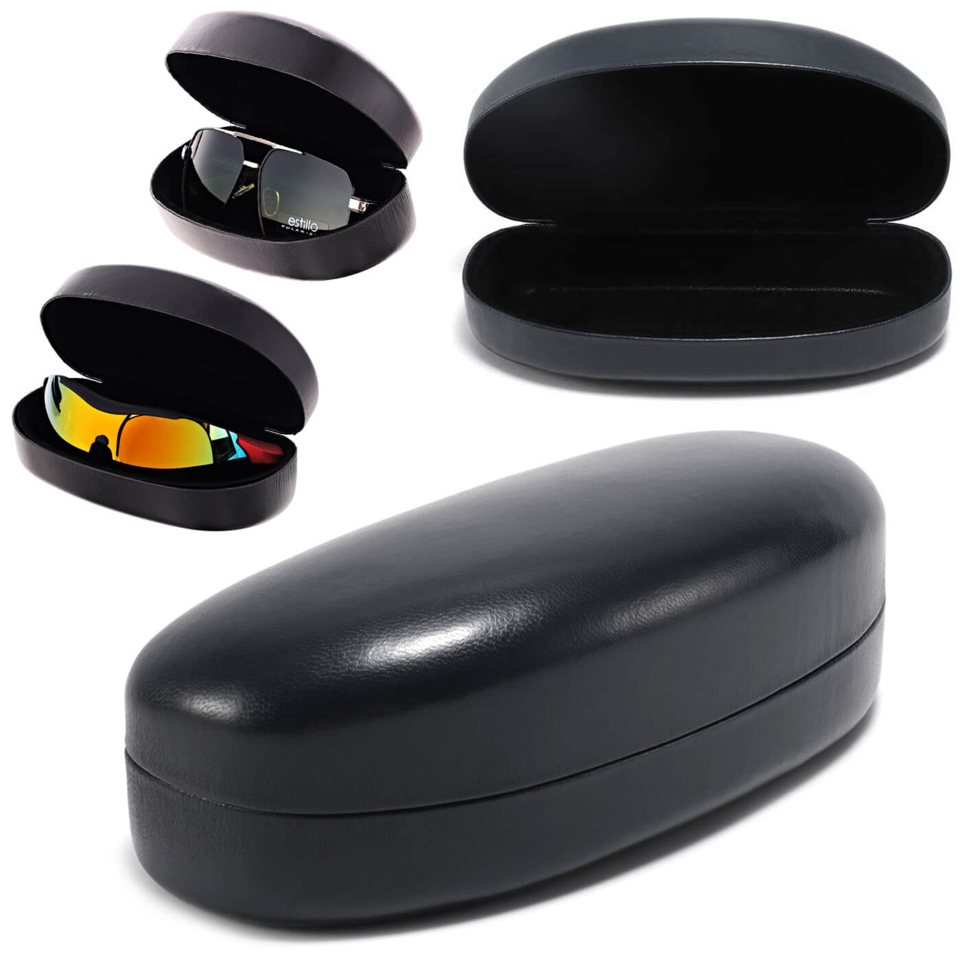 Duże czarne etui na okulary ET-BIG-CZ