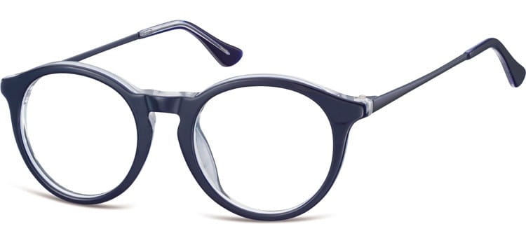 Okrągłe okulary oprawki zerowki korekcyjne sunoptic ac47c