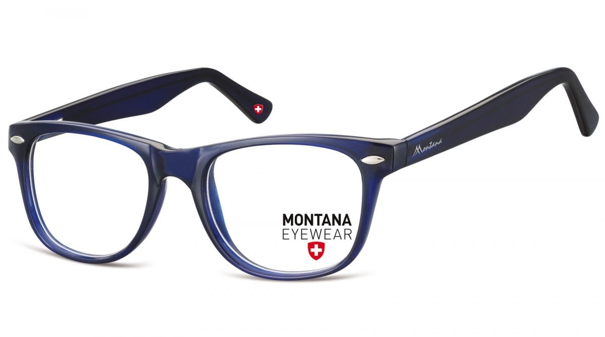 Okulary oprawki optyczne korekcyjne nerdy montana ma61d niebieskie