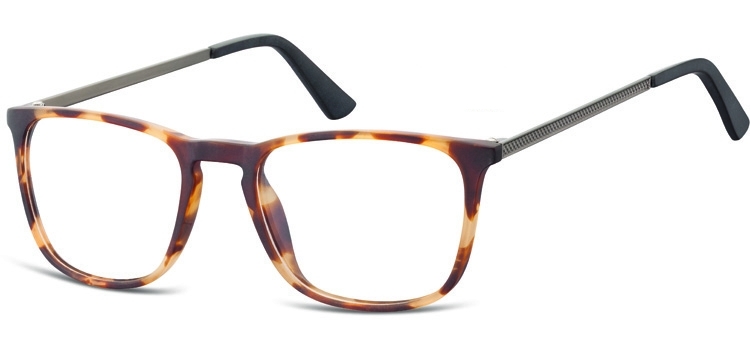 Okulary oprawki zerówki korekcyjne nerdy unisex sunoptic ac25a bursztynowe
