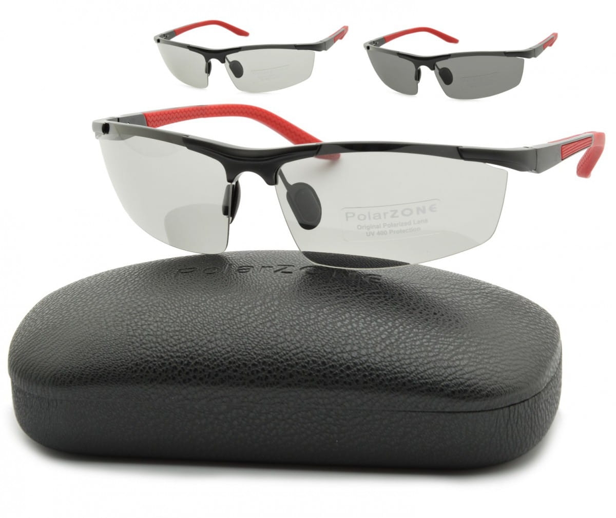 Sportowe okulary polaryzacja + fotochrom aluminiowe pol-352bfp
