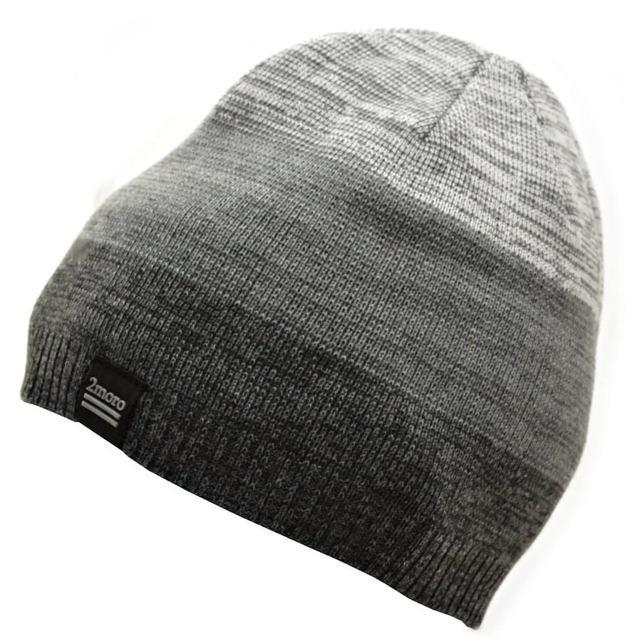 Męska zimowa czapka odcienie szarości z polarem - l/xl 2moro st-554