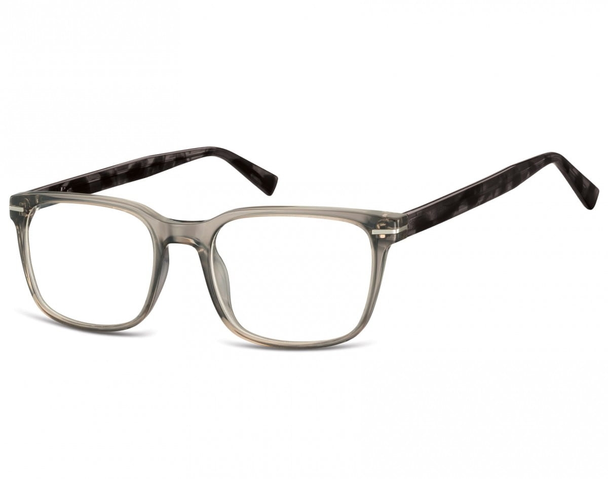 Okulary oprawki korekcyjne nerdy zerówki sunoptic cp119aszare transparentne