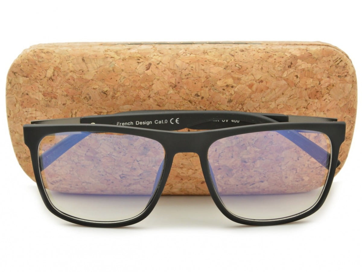 Okulary nerd z filtrem światła niebieskiego do komputera zerówki pol-blf-704mk