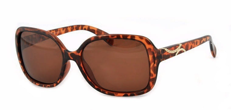 Okulary damskie w panterkę velo v-135a muchy polaryzacyjne