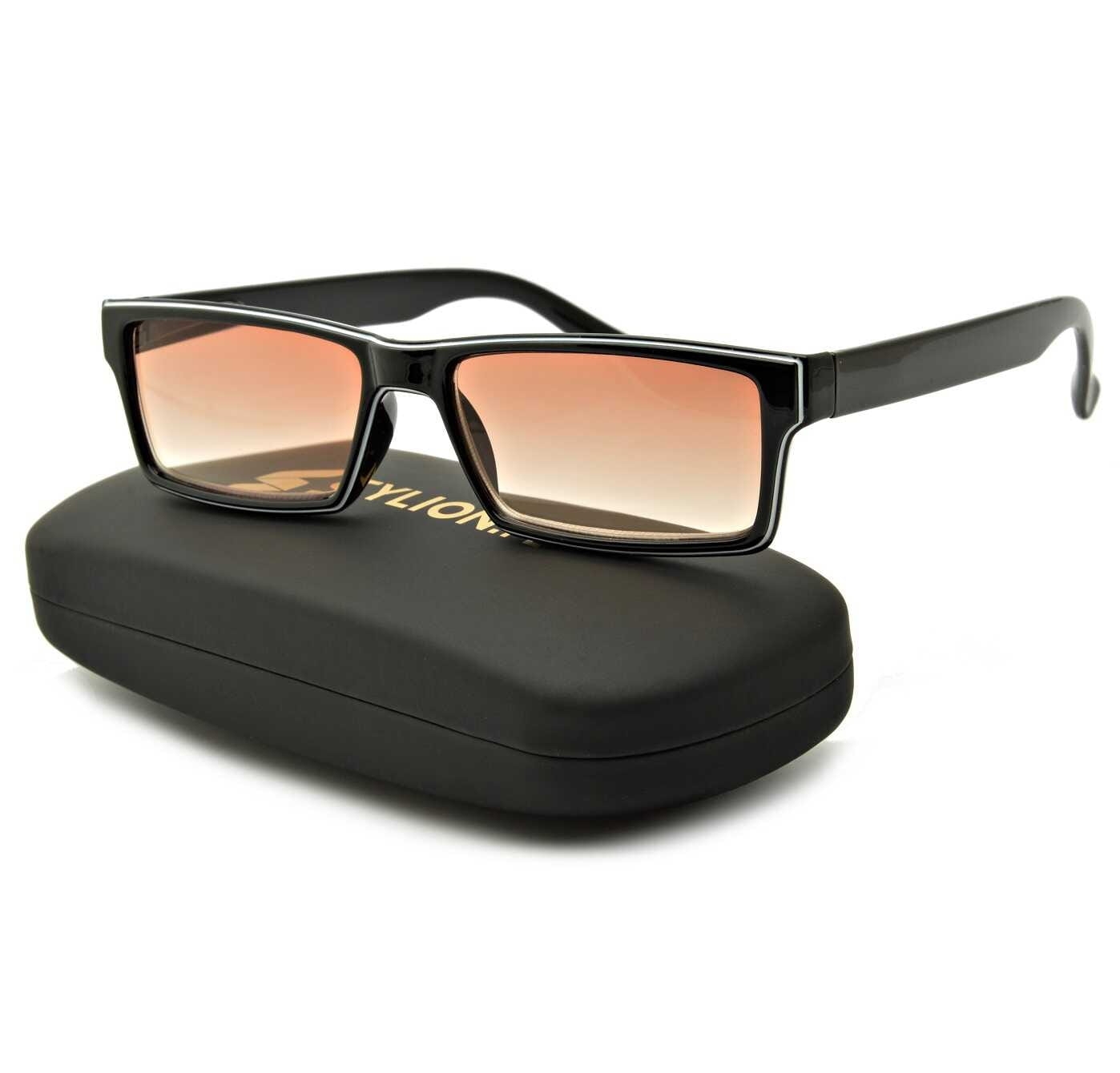 Okulary przyciemniane plusy do czytania  z flexami st305 (moc: +2,5)