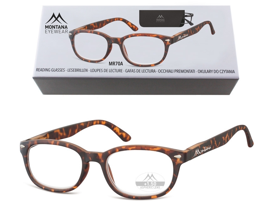 Okulary do czytania asferyczne montana box70a moc: +2