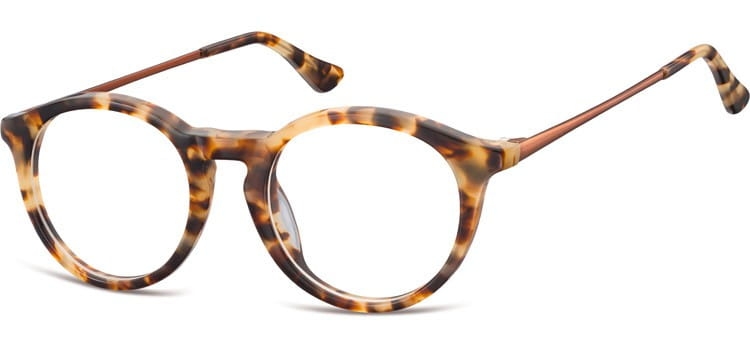 Okrągłe okulary oprawki zerowki korekcyjne sunoptic ac47b