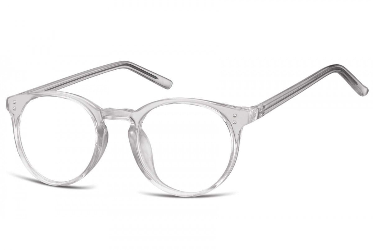 Okulary oprawki korekcyjne lenonki zerówki transparentne sunoptic cp123