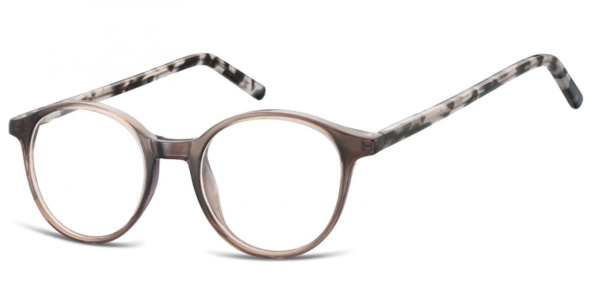 Okulary oprawki zerówki korekcyjne lenonki unisex sunoptic ac23h szary + szary szylkret