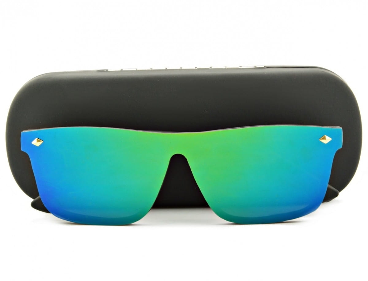 Okulary pełne lustro nerdy przeciwsłoneczne uv400 str-1612a