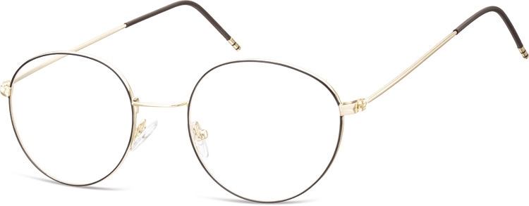 Lenonki okulary oprawki optyczne 929d złote + czarne