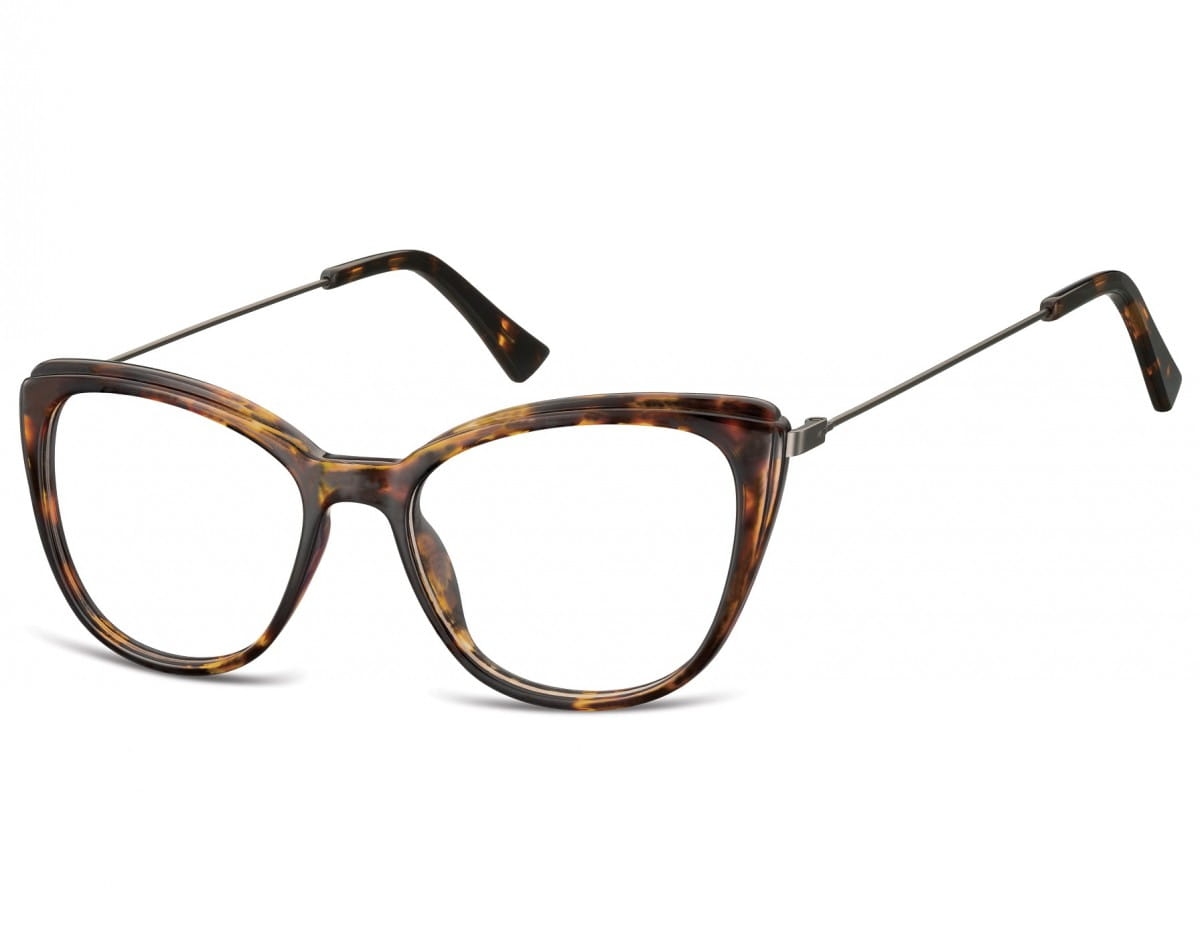 Okulary oprawki zerówki korekcyjne kocie oczy sunoptic ac8d szylkret