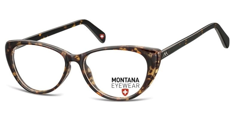 Okulary oprawki korekcyjne kocie zerówki montana ma57a panterka