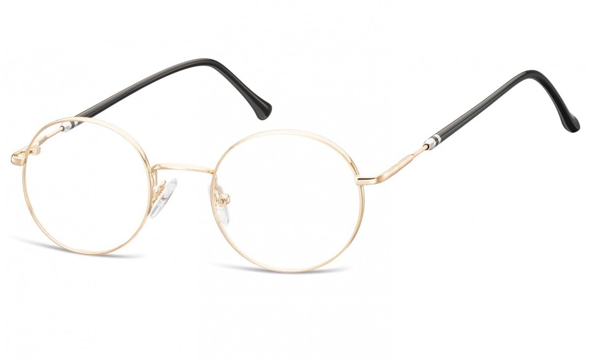 Lenonki okrągłe okulary oprawki optyczne 926c złote