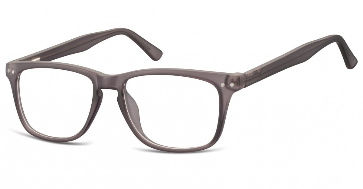 Okulary oprawki korekcyjne nerdy zerówki sunoptic cp136b jasnoszare