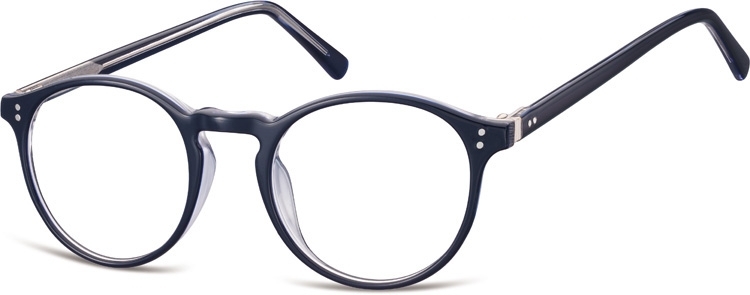 Okrągłe okulary oprawki zerówki korekcyjne sunoptic ac43h