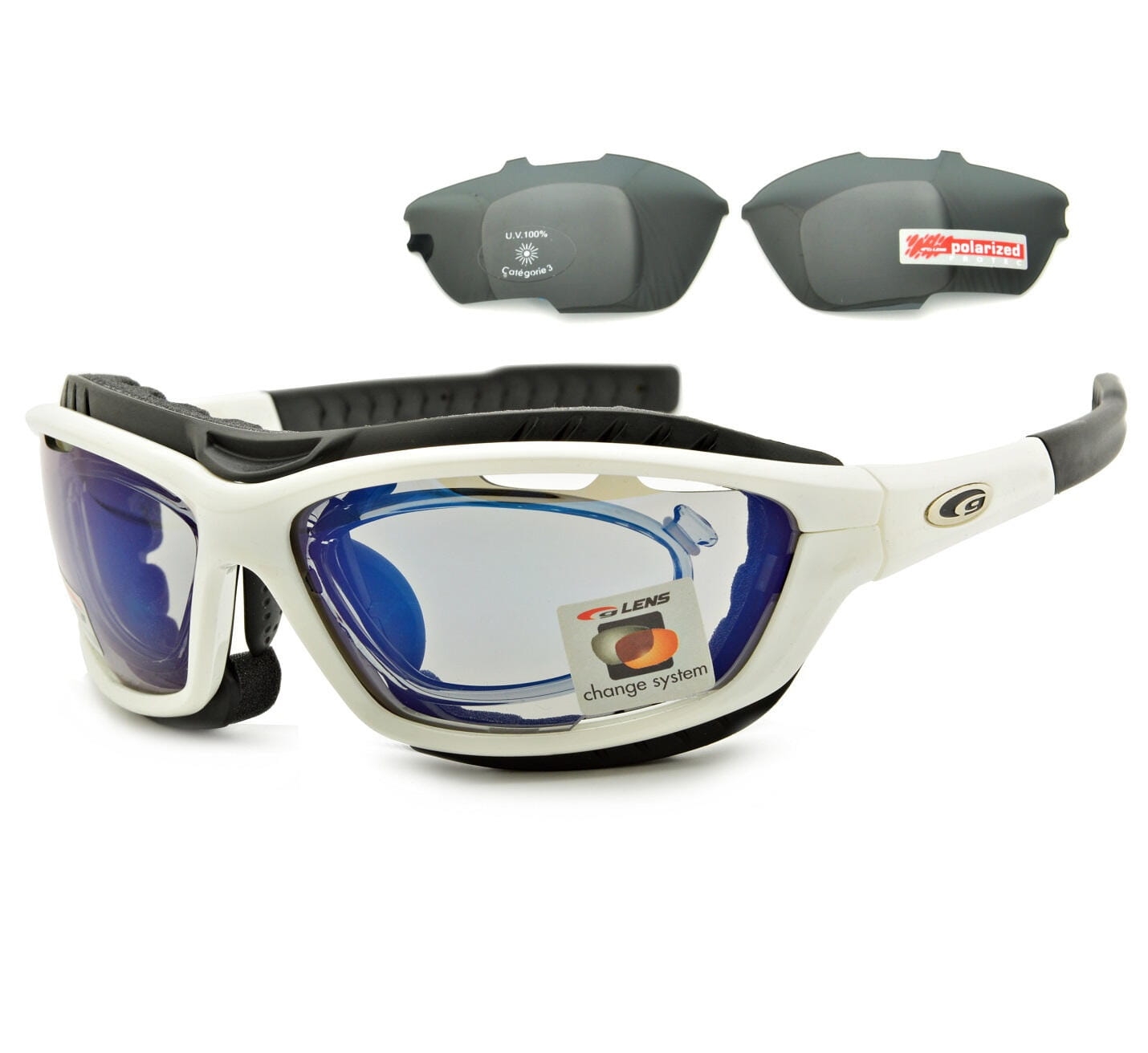 Okulary rowerowe przeciwsłoneczne z polaryzacją goggle t420-5r korekcja + pasek + gąbka
