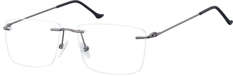 Bezramkowe okulary oprawki korekcyjne sunoptic 988a grafitowe