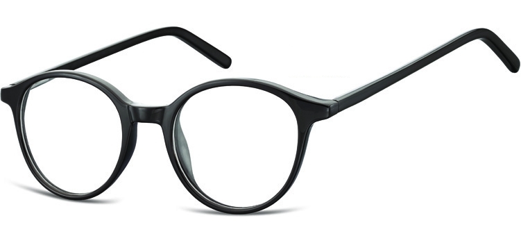 Okulary oprawki zerówki korekcyjne lenonki unisex sunoptic ac23 czarne
